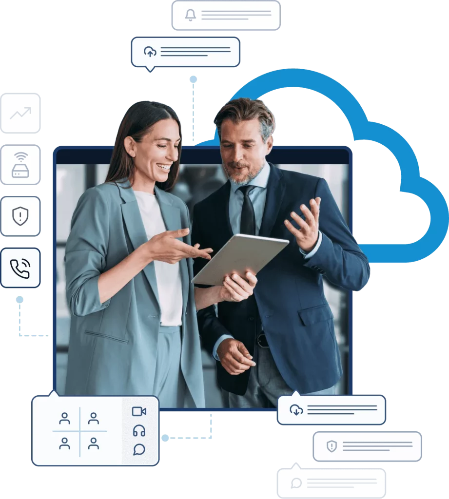 Communications platforms hero graphic