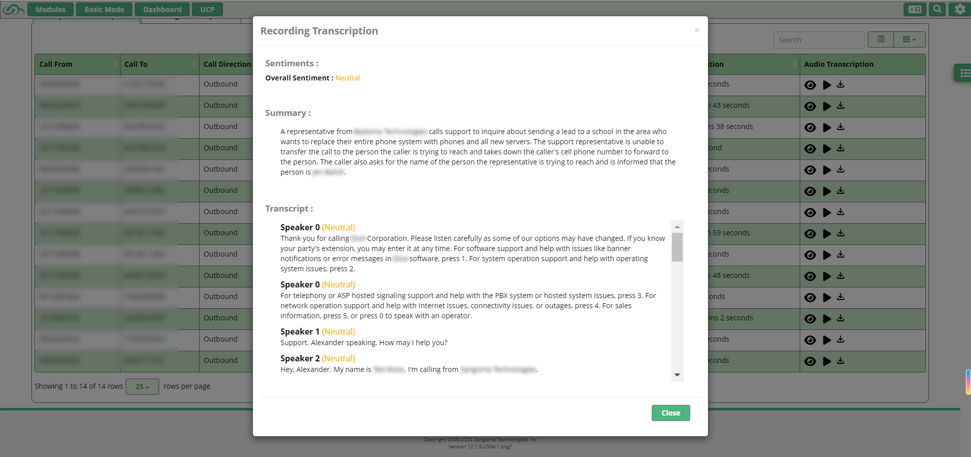 Scribe AI Recording transcription